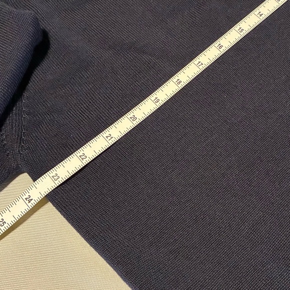 Hodgson of Scotland 100% Merino Wool Men's L V Neck Pullover Sweater Pockets - Picture 3 of 6